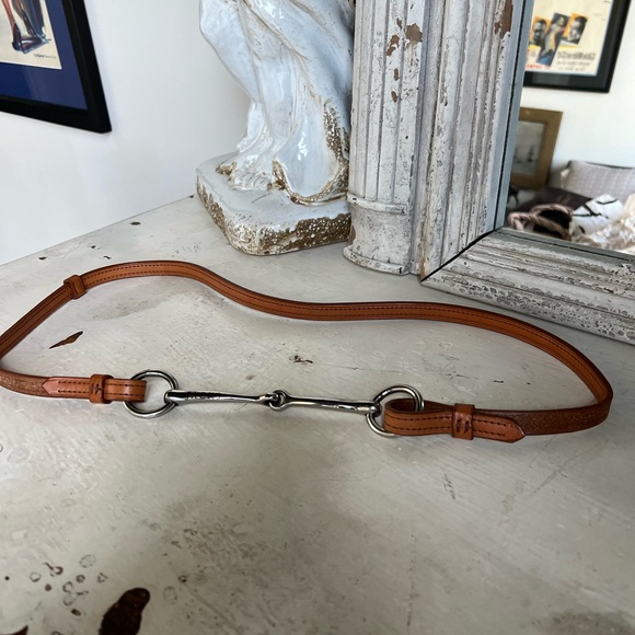 Equestrian Snaffle Bit Belt.  Brown leather. New - Picture 11 of 12